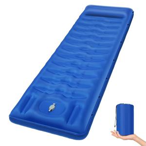 TEMU 베개 포함 캠핑 슬리핑 패드: 특수 고밀도 4.7인치 초경량 자동팽창형 에어매트, 백패킹, 캠핑, 하이킹, 텐트용 소형 경량 에어매트형 매트리스
