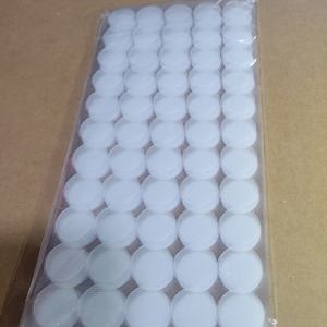 TEMU DIY용 20mm & 25mm 투명 흰색 面。钩 및 루프 패스너, 강력 접착제 건조되지 않는 재사용 가능한 도트 스티커, 투명 뒷면 & 코인 디자인, 공예, 스크랩북킹용 탈부착 패드, 벽/패브릭/종이용 임시 고정재