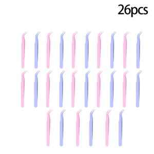 TEMU 26개 스테인리스 스틸 핀셋 세트 | 작은 주얼리 제작, 카드 제작, 사진 앨범 제작 및 모델 제작에 적합