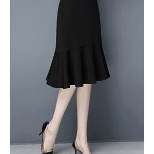 TEMU 여성 스커트, A라인 컷팅 깅엄 피쉬테일 플리츠 스커트, 오피스 펜슬 스커트 하이웨스트 무릎 길이, 캐주얼 엘레강트 스커트