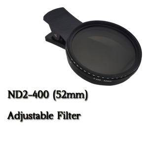 TEMU 조절 가능한 ND2-400 (52mm) 필터 액세서리 - 스마트폰 카메라 및 디지털 SLR 카메라와 호환, 휴대폰 렌즈 캡으로 적합, 스마트폰 사진 촬영 애호가에게 완벽한 휴대폰 렌즈 지지 클립, 장노출 사진 촬영 (풍경)