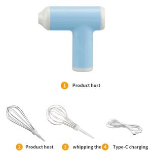 TEMU 휴대용 전동 케이크 믹서기 겸 휘스크 1개 - USB 충전식, 휴대성 좋은 경량의 사용하기 쉬운 핸드믹서, 케이크 및 머핀 베이킹용 - 가정 베이커 및 전문가에게 최적