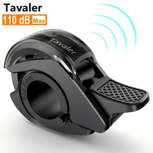 Tavaler 혁신적인 자전거 벨, 보이지 않는 Q자형 디자인, 손가락 친화적인 부드러운 트리거, 선명하고 즐거운 벨 소음 110Db 고음량, 전기 자전거, 산악 자전거, 로드 자전거, 스쿠터에 적합