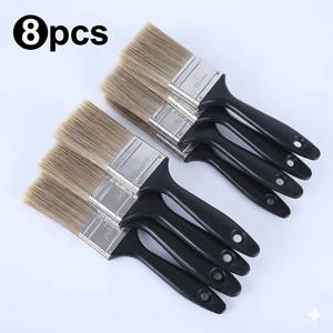 2인치 전문가용 페인트 브러시 - 털 빠짐 없는 테이퍼드 합성 모, 녹 방지 스테인리스 스틸 페룰, 인체공학적 컴포트 그립, 모든 페인트 및 얼룩에 부드럽고 번짐 없는 마감 처리