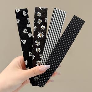 TEMU 4개 매직 테이프 헤어 마무리 스틱 앞머리 헤어 밴드 찢어진 머리 고정 스티커 헤어 추가