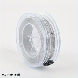 TEMU 1박스 0.2/0.4mm 초극세사 폴리에스터 골드 & 실버 실 끈 팔찌 목걸이 비즈 실 주얼리 추가 멀티 스타일 플레이 주얼리 실 꼬임 실