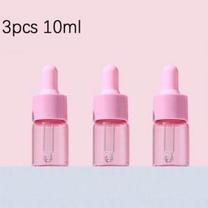 TEMU 3개입 10ml 리필 가능한 미니 드로퍼 병, 마카롱 컬러 유리 에센셜 오일용, 재사용 가능한 향수 용기