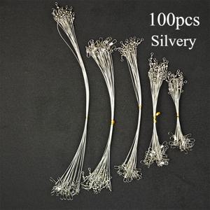 TEMU Avlcoaky 100개/세트 스틸 와이어 루어 라인, 낚시줄