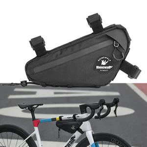TEMU 자전거 삼각형 가방 MTB 로드 그레이블 바이크용 다운 튜브 프레임 백 사이클링 수납 가방