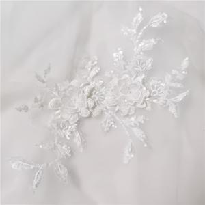 TEMU 1개 멀티 컬러 스팽글 입체 자수 레ース 아플리케, 의류용 DIY 패치, 구슬 스팽글과 레ース 패브릭 패치가 있는 액세서리
