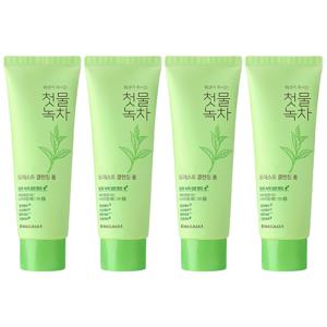 TEMU 첫물녹차 모이스트 클렌징 폼 50g X4개 / 휴대용 여행용