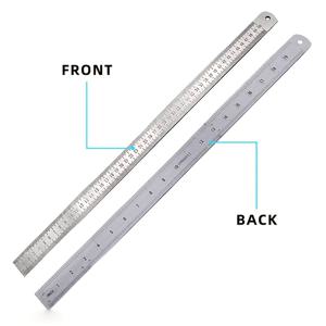 TEMU 2.5mm 강화형 52cm/20인치 스테인리스 스틸 자, 단조 및 경화 고하중 측정기, 다기능 휴대용 차량용 야외 생존 장비, 캠핑 및 하이킹용