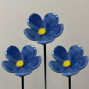 TEMU 3개 손으로 짜는 세라믹 꽃, 잊지 마는 세라믹 꽃, 