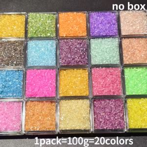 TEMU 100g 20색 1-4mm 불규칙 유리 칩, 반짝이는 조각, 네일 아트 장식, DIY 레진 공예, 주얼리 제작, , 꽃병 채우기용 - 홈 데코 및 비즈 믹싱용 멀티컬러 유리 구슬, 크리스마스 공예 재료, 참, 공예 용품, 장식용 조각, 공예 애호가용