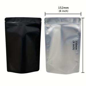 TEMU 3.5G 7G 14G 28G 454G 봉투 1파운드 봉투 블랙 무광 색상 지퍼 백 냄새 방지 파우치 한쪽 투명 마일라 백 블랙 색상 파우치 플라스틱 포장
