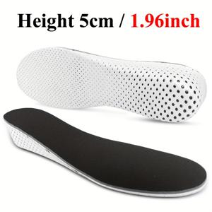 TEMU 슬로우 리바운드 EVA 메모리 폼 풀 솔 통기성 신발 깔창, 보이지 않는 키높이 인솔