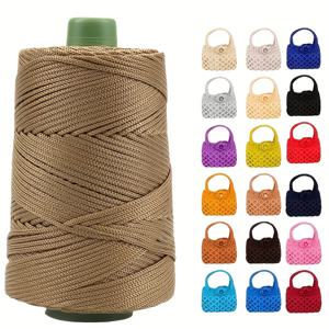 TEMU 1롤 3mm 고퀄리티 내구성 폴리에스터 공예실, 180m – DIY 공예, 선물 포장, 장식 뜨개질, 크로셰 가방 & 모자, 팔찌용 | 폴리에스터 공예 실