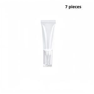 7개입 여행용 휴대용 스퀴즈 병 - 파운데이션 메이크업 및 로션용, 10ml/0.34oz 물방울형 팁, 무향 플라스틱, 손세척 전용