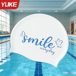 TEMU Yuke 여성용 실리콘 수영모자 성인용, 특대형 지 않는 디자인, 전문 수영 장비, 미끄럼 방지, 내구성, 스타일리시, 방수, 염소에 강함, 긴 머리와 짧은 머리 모두 사용 가능