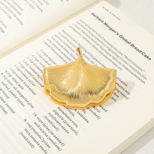 TEMU 황금색 소나무 잎 종이 클립, 금속 바인더 클립, 노트용 잎 모양 페이지 홀더, 사무용품, 학교 문구, 독서 애호가를 위한 장식용 책 마커, 학생 및 교사 선물