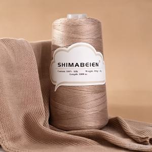TEMU 300g, 1800m, 실크 대나무 숯 레이스 실, 조끼, 숄, 스웨터, 수공예용 뜨개질 및 코바늘 뜨개질, 봄 여름 레이스 실, 부드럽고 피부 친화적, 300g