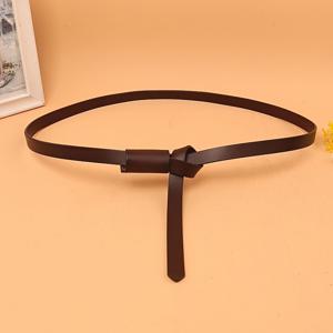 TEMU 여성용 좁은 벨트 1.3Cm 매듭 디자인 드레스 청바지 캐주얼 허리 밴드 허리 벨트 액세서리