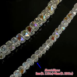 TEMU 오스트리아산 휠 다면체 루즈 비즈 48/38개, 고광택 투명 AB 코팅 3*6mm/4*8mm 구멍 스페이서 비즈 (선택 가능) DIY 주얼리 액세서리, 팔찌, 귀걸이, 목걸이, 핸드메이드 의류, 신발, 모자 장식 및 주얼리 제작용 | 우아한 스페이서 비즈 비즈 및 비즈 모음
