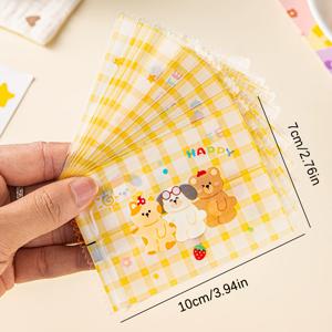 TEMU 100개/봉투 쿠키, 사탕, 스노우 케이크, 누가트 포장 봉투용 특수 기계 밀봉 백, 베이킹 밀봉 포켓