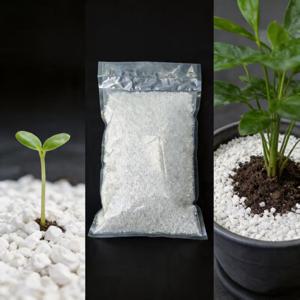 TEMU 퍼라이트, 묘목용 퍼라이트, 고급 원예용 퍼라이트, 대립입자 확장형 경량 퍼라이트, 3mm-8mm 립입자 퍼라이트, 묘목, 화분 식물, 원예용으로 적합