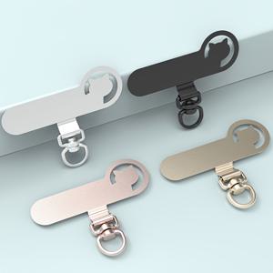 TEMU 귀여운 고양이 패턴 회전형 폰 커넥터 4개 세트, 초슬림 귀여운 고양이 메탈 커넥터, 폰 스탠드, 랜야드 커넥터, 슬림 디자인, 스타일리시하고 내구성 강함, 남녀 모두에게 적합, 다양한 스마트폰 케이스와 호환, 폰 충전 방해 없음
