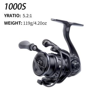 TEMU FISHINGFANS 1개 스피닝 릴 800 1000 1500 2000 2500 시리즈 메탈 와이어 컵 초경량 탄소 낚시 릴