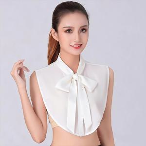 TEMU 여성용 탈부착식 토끼 귀 & 나비넥타이 칼라 - 스웨터, 셔츠, 블ouses에 적합한 하프셔츠 칼라 - 토끼 귀 & 나비넥타이용 단색 장식용 칼라, 테마 의상, 테마 파티, 캐주얼 복장에 활용 가능