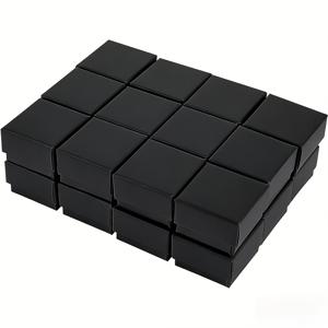 TEMU 24개입 링 선물 상자, 1...18인치 (약 3.8 x 3.8 x 3cm) 사각형 골판지 보석함, 폼 인서트 포함, 귀걸이, 보석 디스플레이 포장, 결혼식, 발렌타인데이, 생일, 크리스마스, 파티 선물 상자용, 결혼식 선물,보석 보관함,축제 디자인,장식용 상자,골판지 상자,링 홀더,액세서리 정리함,보석 판매자,선물 주는 사람들