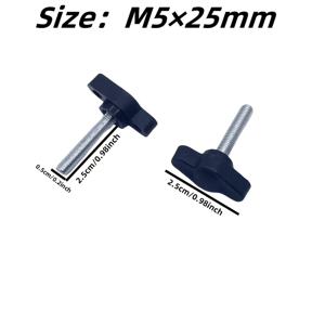 TEMU T볼트 10개, 핸들볼트, 윙 너트 나사, 나비 너트 나사, 볼트, 클램핑 핸들 나사 M5 M6 M8