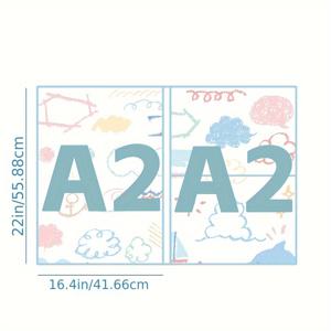 TEMU A1/A2/A3 페인팅 키트 보관 북, 아트 폴더 페인팅 추가품 8K (30 포켓 보호대 포함) (16 X 12인치) 4K (30 포켓 보호대 포함) (22 X 16.4인치) A1 (26 뷰 보호대 포함) (34 X 25.6인치)