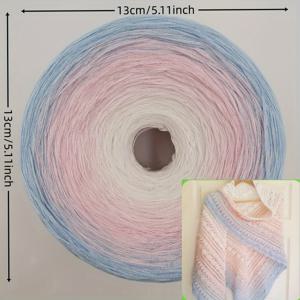 TEMU 1개 300G 혼방 케이크 얀, 보풀이 되지 않는 섬유, 뜨개질 및 코바늘 뜨개질, 공예, 숄, 스카프, 스웨터용