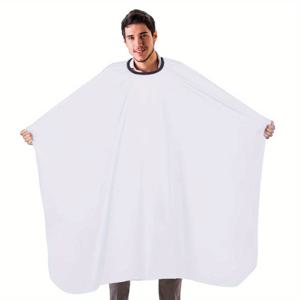TEMU 프로페셔널 살롱 헤어 커팅 케이프, 56x63인치 대형 미용사용 케이프 (헤어컷, 염색, 메이크업, 스타일링 등) (화이트)