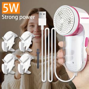 TEMU 휴대용 고출력 보풀 제거기, USB 전원, 교체용 블레이드 4개, 긴 전원 코드, 고속, 스웨터, 코트, 란제리, 셔츠, 바지, 양말, 의류, 소파, 카펫, 침구 등에 적합, 보풀 제거, 세탁용