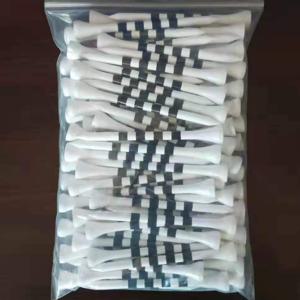 TEMU 고품질 대나무 골프 티 세트 - 길이 2.74인치, 내구성이 뛰어나고 유연함, 흰색 바탕에 검은색 - 연습 및 대회용으로 적합, 골프 액세서리 티 - 1세트