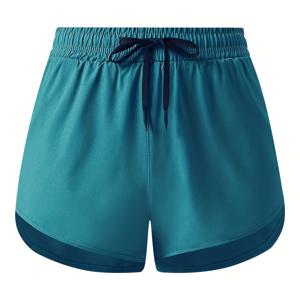 TEMU 여성용 캐주얼 스포츠 반바지, 여름 야외 달리기 훈련용, 속건성 애슬레틱 팬츠, 볼 피트니스 캐주얼 스포츠 반바지
