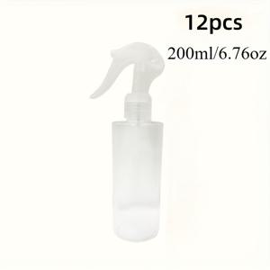 TEMU 12개입 (각 12개/6.76oz) 누수 방지 PVC 프리 플라스틱 스프레이 병, 연속 분사 및 스프레이 모드, 청소, 알코올, 에센셜 오일, 헤어 케어용 - 내구성 강한 대용량 패키지, 살롱, 여행용