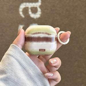 TEMU Apple Airpodspro3 케이스/Airpodspro2 케이스/Airpods4 케이스/Airpods3 케이스/Airpods2 케이스에 적합한 그린 브라운 플러시 이어폰 케이스/패션 여성 이어폰 케이스/간편 이어폰 케이스