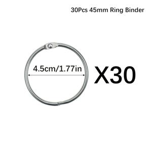 TEMU 30개입 (30링) 대용량 스테인리스 스틸 바인딩 링 - 다중 사이즈 15mm, 20mm, 30mm, 45mm 금속 링 (사진 앨범, 루스 리프 바인더, 데스크 캘린더용) - 내구성 강한 링 바인더, 오피스, 저널 정리용