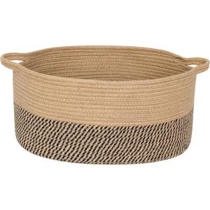 TEMU 대용량 수납 바구니 1개, 17x12x8인치, 강아지 장난감, 선물, 책, 수건, 패브릭, 신발 정리용, 장식용 위커 수납 상자, 선반, 옷장, , 욕실, 거실, 침실에 적합, 대형 세탁 바구니, 다양한 색상 선택 가능, 세탁 바구니