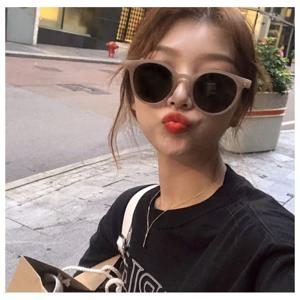 TEMU 남녀공용 패션 파스텔 라운드 자외선차단 선글라스