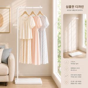TEMU 마블 스타일 독립형 옷걸이 대리석 스탠드 옷걸이 행거 코트랙 옷가게 헹거 북유럽풍 인테리어