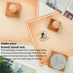 TEMU DIY 공예에 적합한 3가지 사이즈 나무 스탬프, 맞춤 로고 포함 너도밤나무 스탬프, 스크랩북킹, 카드 만들기, 저널링, 플래너 장식용 중형, 소형 직사각형 스탬프, 차// 색상