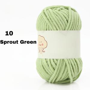 TEMU 1팩 (50g) 셔닐 실 - 크로셰 & 니팅용 초부드러운 벨벳 실, 중간 두께 아이스 스트립 실, 담요, 플러시, 가방용, 내구성 있는 초보자 친화적 DIY 공예용 손뜨개 실