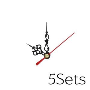 TEMU 5-세트 (5개 손) 금속 시계 바늘 - 벽시계 호환, 쉬운 설치 교체용 시침, 분침, 초침 - 전기 불필요, 가정용 & 시계 수리 부품