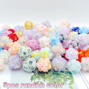 TEMU 폭발형 야광 소프트 장미꽃 장식용 구슬 DIY 비즈펜 재료 포장용 주얼리 액세서리 팔찌 휴일 선물 15개/5개 랜덤 색상